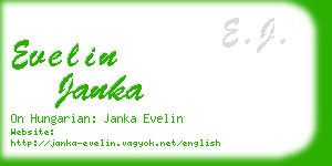 evelin janka business card